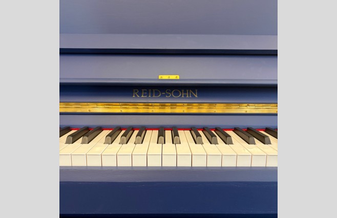 Reid Sohn Hornblower Blue RS115 Upright Piano, Used - All Inclusive Premium Package (SN:IJ0A00949) - Image 5